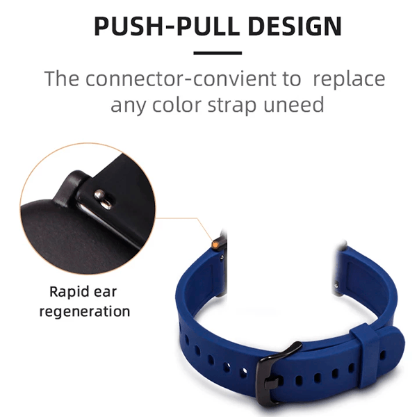 Bracelete Smoothsilicone Com Fivela PHONECARE Para Honor Watch 5 Pro - Azul Escuro