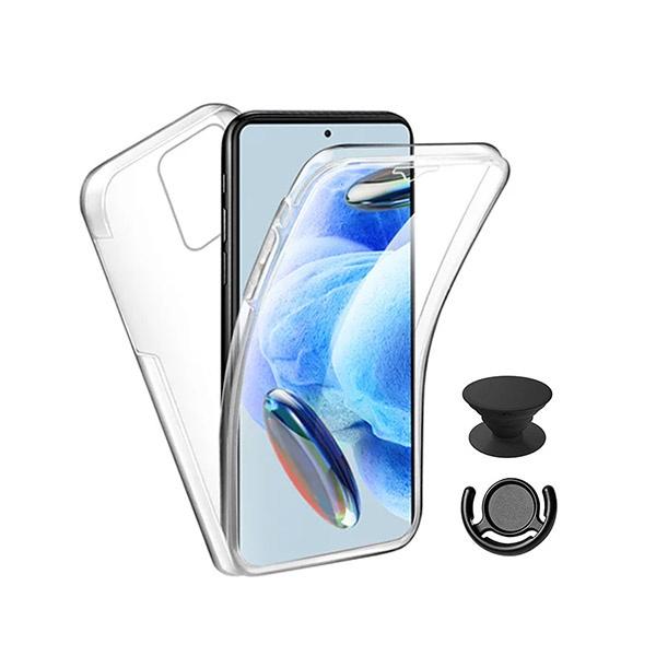 Kit Capa 3x1 360° Impact Protection + 1 GripHolder + 1 Suporte GripHolder Preto para Xiaomi 14 - Transparente/Preto