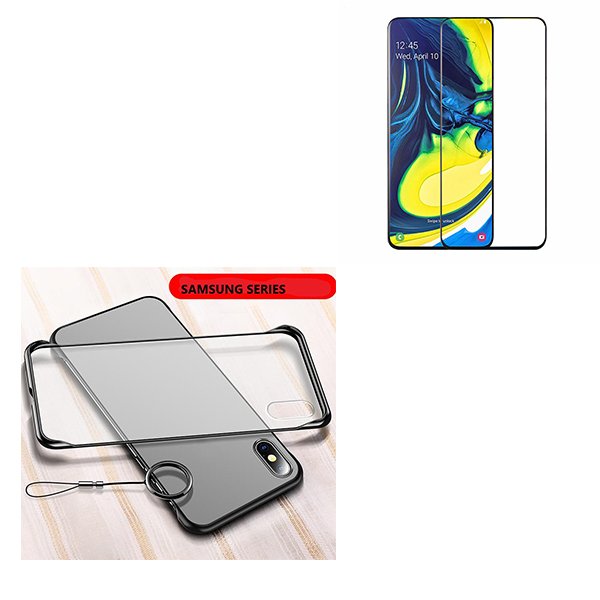 Kit Vidro Premium Full Cover + Capa Invisible Bumper para Samsung Galaxy Note 10