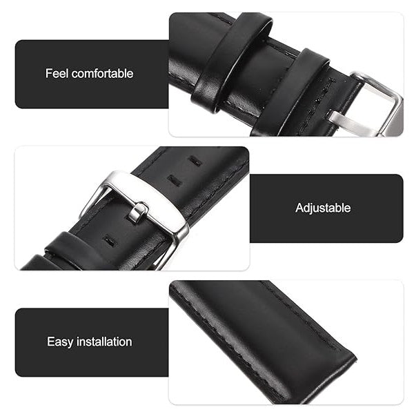 Bracelete Premiumleather PHONECARE Para Garmin Forerunner 970 - Preto