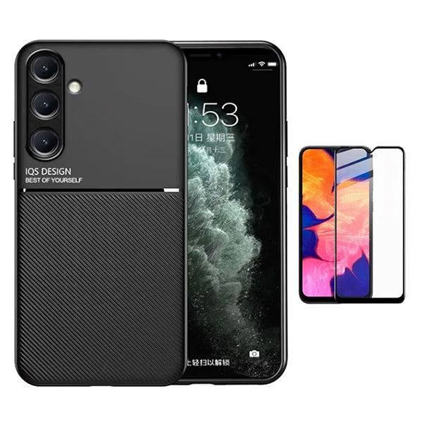 Kit Capa Magnetic Lux + Vidro PHONECARE Para Samsung Galaxy A24 4G - Preto