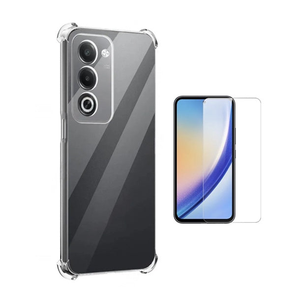 Kit Capa Superprotect Anti-Shock + Película de Vidro Clearglass PHONECARE Para Oppo A5 4G - Transparente