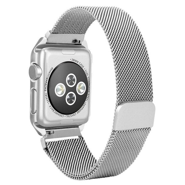 Bracelete Milanese Loop Fecho Magnético PHONECARE Para Apple Watch Series 12 - 46mm - Cinza