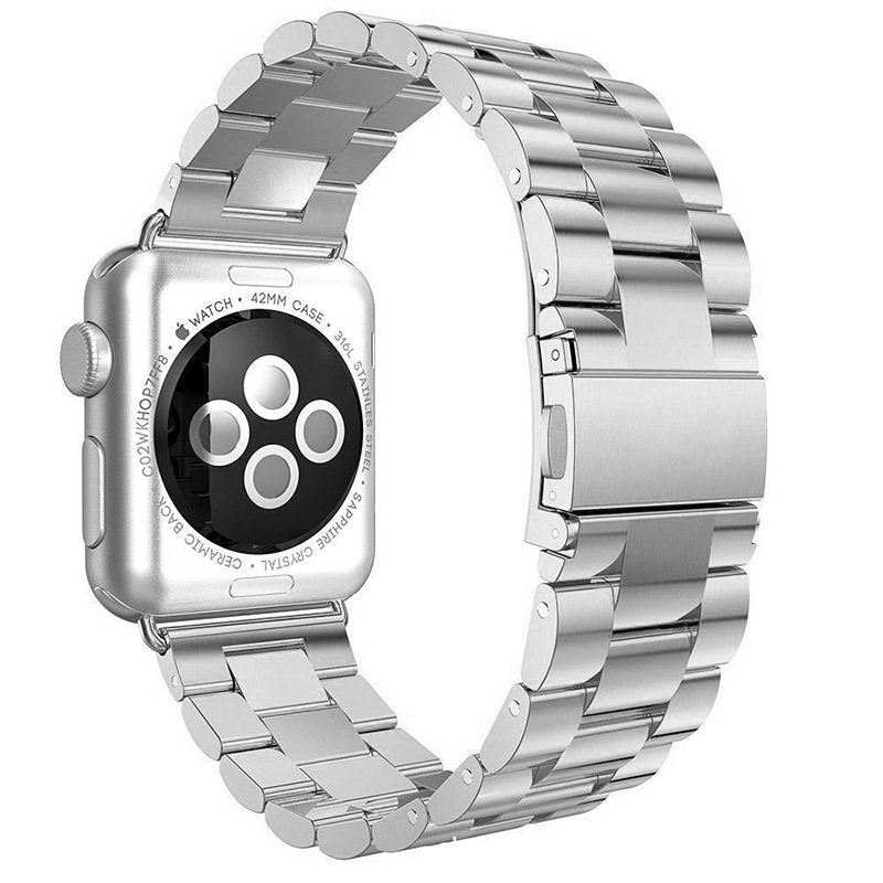 Bracelete Aço Stainless Lux + Ferramenta para Apple Watch Series 3 - 38mm - Cinza