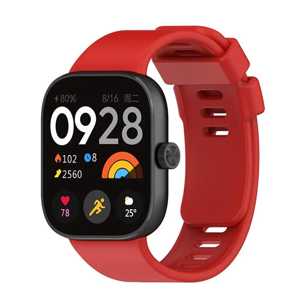 Bracelete Smoothsilicone para Xiaomi Smart Band 8 Pro - Vermelho