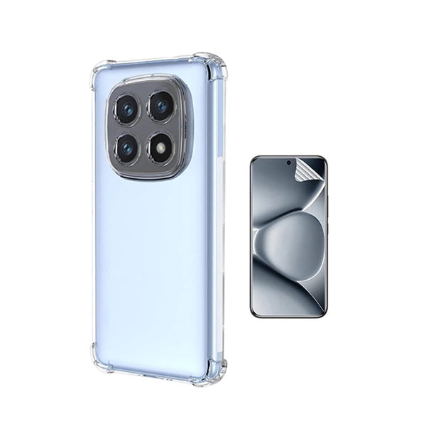 Kit Capa Superprotect Anti-Shock + Pelicula Hydrogel Frente PHONECARE Para Xiaomi Redmi Note 15 5G - Transparente