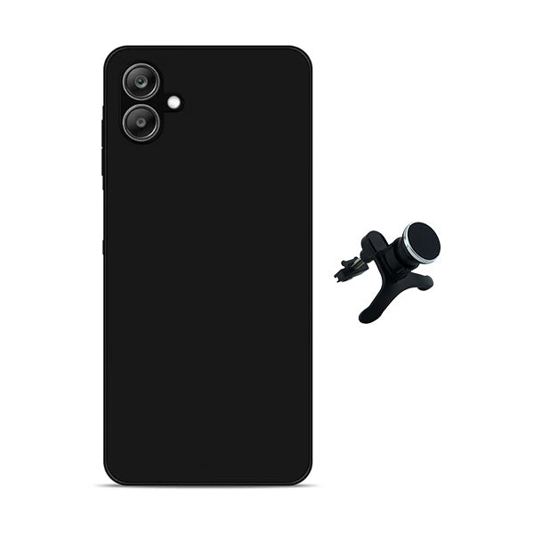 Kit Suporte Magnético Reforçado + Capa Silicone Líquido PHONECARE Para Samsung Galaxy A07 - Preto