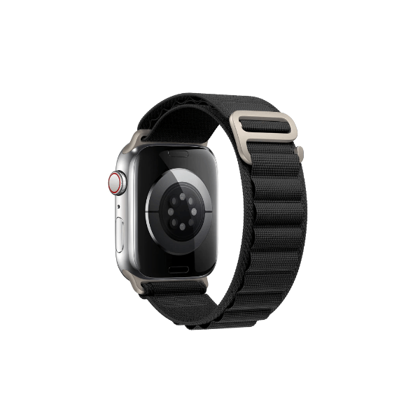 Bracelete NylonSense Alpine L (Pulso de 165mm a 210mm) para Apple Watch Ultra - 49mm - Preto