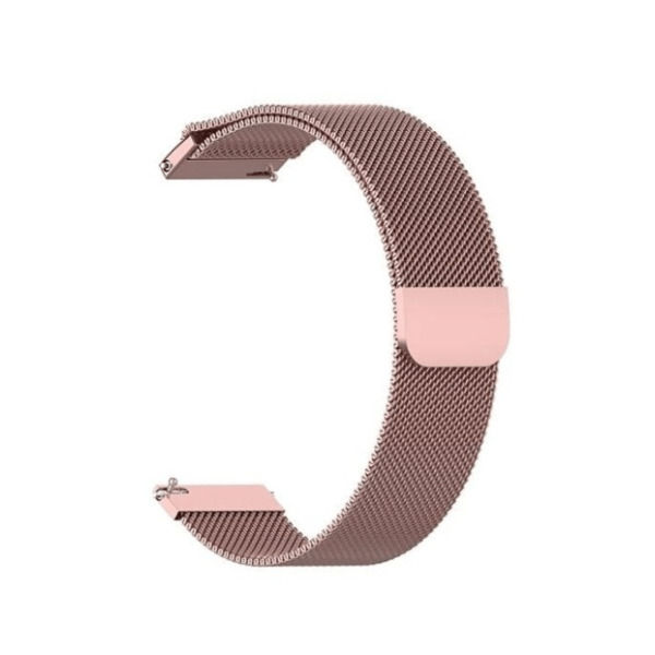 Bracelete Milanese Loop Fecho Magnético PHONECARE Para Honor Watch 6 - Rosa Claro