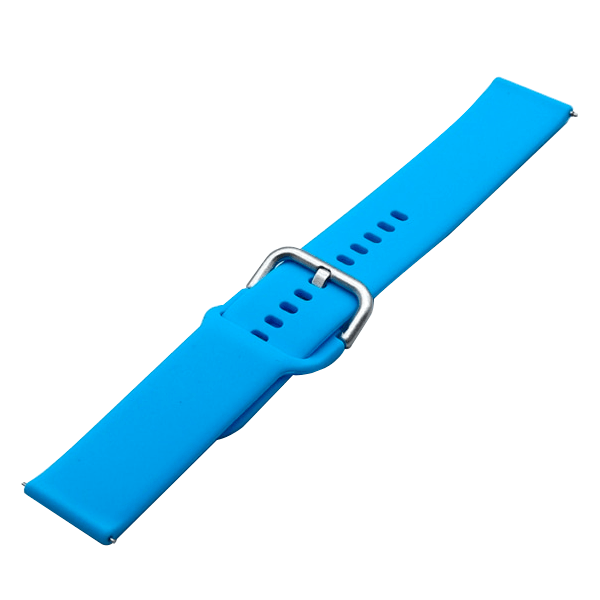 Bracelete SmoothSilicone Com Fivela para Garmin Instinct Solar - Tactical Edition - Azul Céu