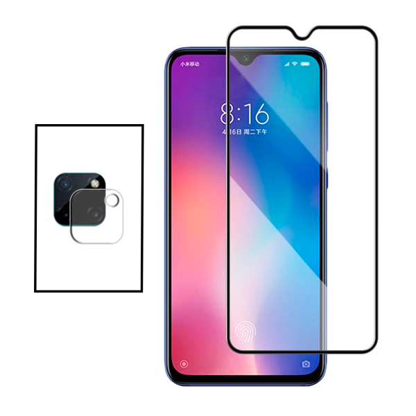 Kit Película de Camara Traseira + Vidro Premium Full Cover para Realme C11