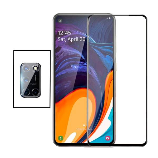 Kit Película de Camara Traseira + Vidro Premium Full Cover para Realme C17