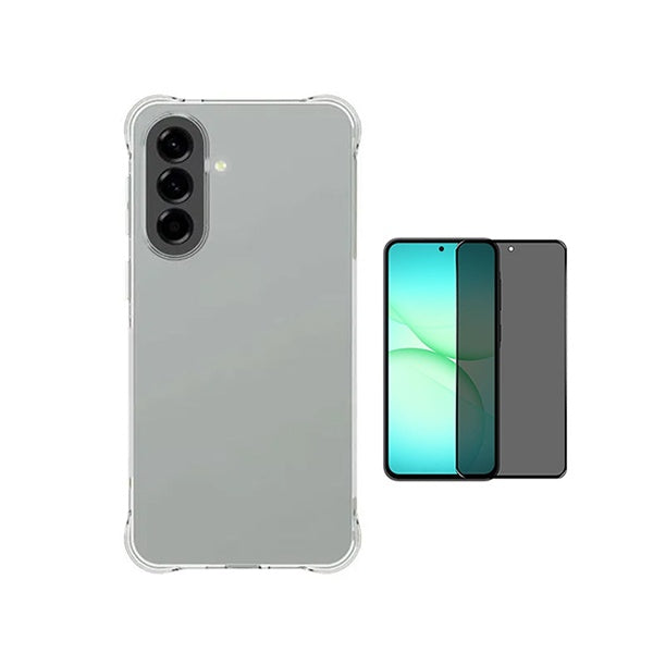 Kit Capa Superprotect Anti-Shock + Película de Vidro Anti-Spy PHONECARE Para Samsung Galaxy A37 5G - Transparente