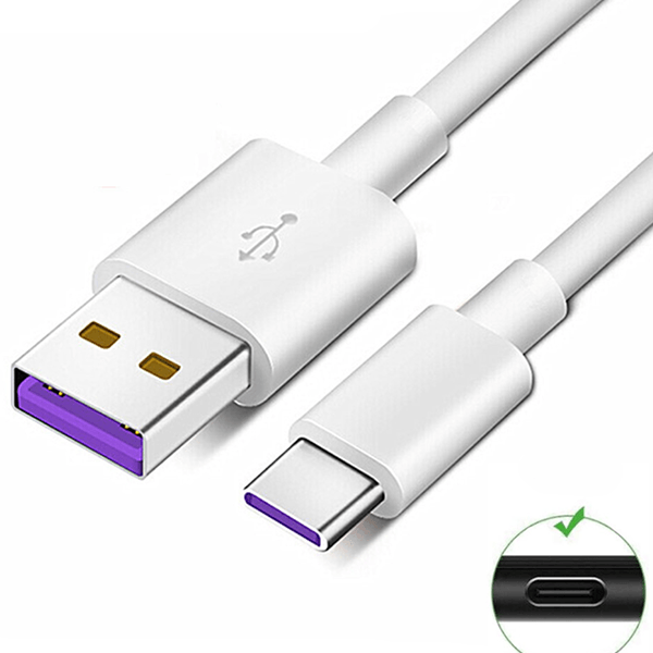 Cabo de Carga Ultra Rápido 5A Super Charge USB to Type C 100cm para Huawei