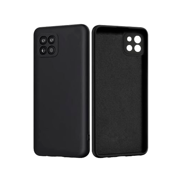 Capa Silicone Líquido para Samsung Galaxy A22 - Preto