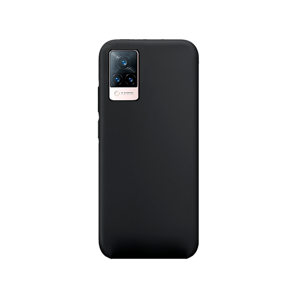 Capa Silicone Líquido para Vivo V21 - Preto