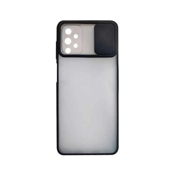 Capa Slide Window Anti Choque Frosted para Samsung Galaxy A52 - Preto