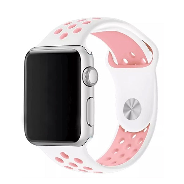 Bracelete Sportystyle PHONECARE Para Apple Watch Ultra 4 - Branco / Rosa