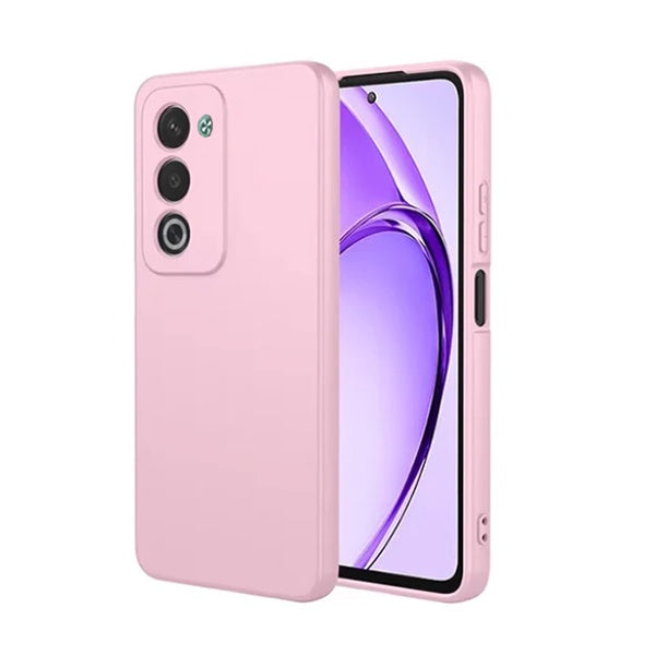 Kit Vidro Temperado + Capa Silicone Líquido + Suporte L PHONECARE Para Oppo A5 5G - Rosa