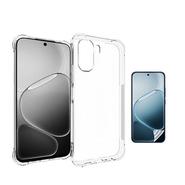 Kit Capa Superprotect Anti-Shock + Pelicula Hydrogel Frente PHONECARE Para Oppo A6x - Transparente