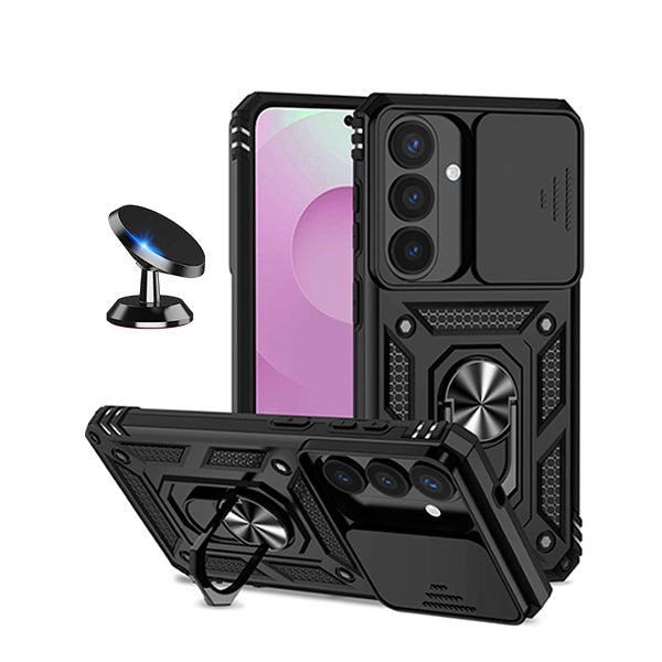 Kit Suporte Magnético + Capa Magnetic Slide Window PHONECARE Para Samsung Galaxy S26 + Plus - Preto
