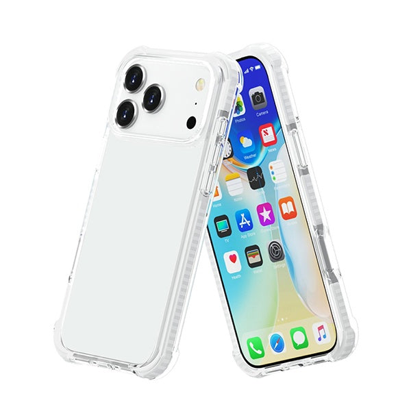 Kit Capa Superprotect Anti-Shock + Película de Vidro Anti-Spy PHONECARE Para Apple iPhone 17 Pro Max - Transparente