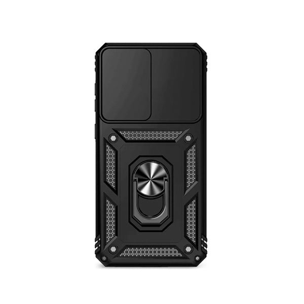 Kit Vidro + Capa Magnetic Slide Window + Suporte Magnético PHONECARE Para Samsung Galaxy A17 5G - Preto
