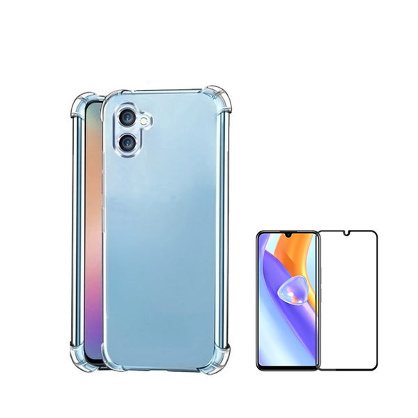 Kit Capa SuperProtect Anti-Shock + Vidro Premium Full Cover para Samsung Galaxy A05 - Transparente