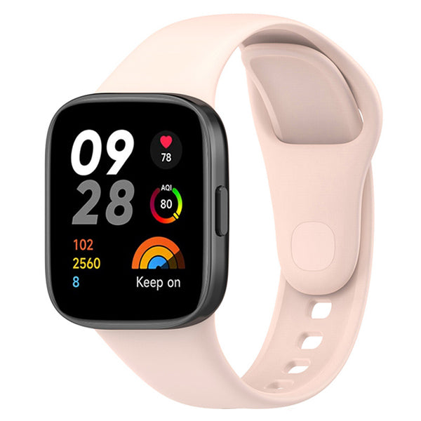 Bracelete SmoothSilicone para Xiaomi Redmi Watch 3 Active - Rosa