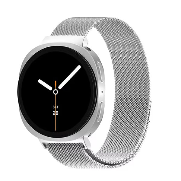 Bracelete Milanese Loop Fecho Magnético PHONECARE Para Samsung Galaxy Watch9 LTE - 44 mm  - Cinza