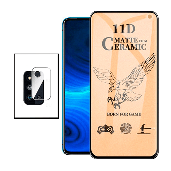Kit Película CeramicGlass + Película de Camara para Samsung Galaxy F52 5G