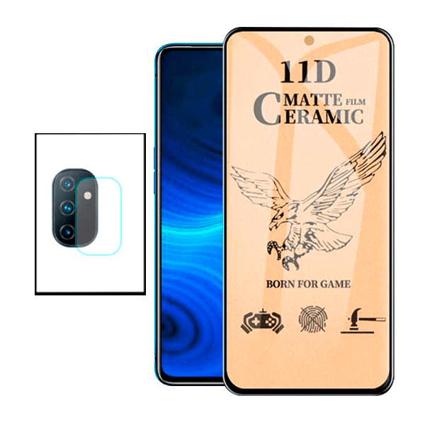 Kit Película CeramicGlass + Película de Camara para Samsung Galaxy M52 5G