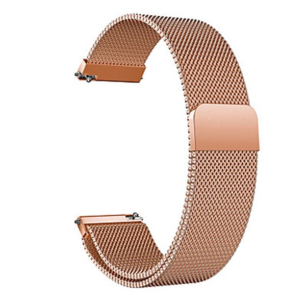 Bracelete Milanese Loop Fecho Magnético PHONECARE Para Honor Watch 6 - Rosa Ouro