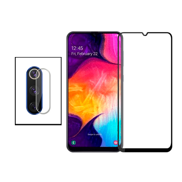 Kit Película de Camara Traseira + Vidro Premium Full Cover para Huawei Honor 20i