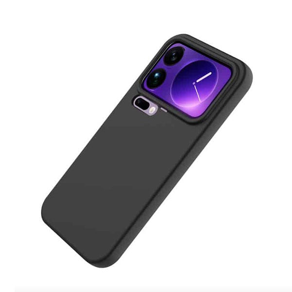 Kit Vidro Temperado + Capa Silicone Líquido + Suporte L PHONECARE Para Xiaomi 17 Pro 5G - Preto