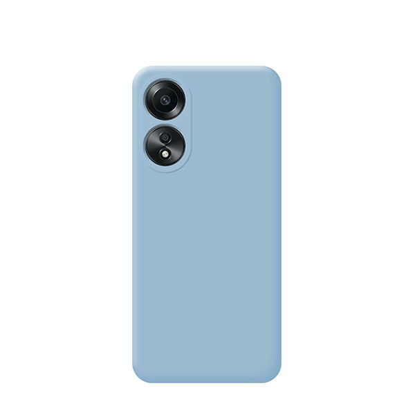 Capa Silicone Líquido para Oppo A58 4G - Azul Claro