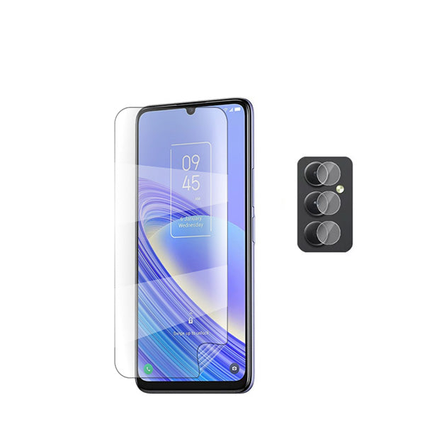 Kit Película Hydrogel Full Cover Frente + Câmara para Samsung Galaxy A15 5G Transparente