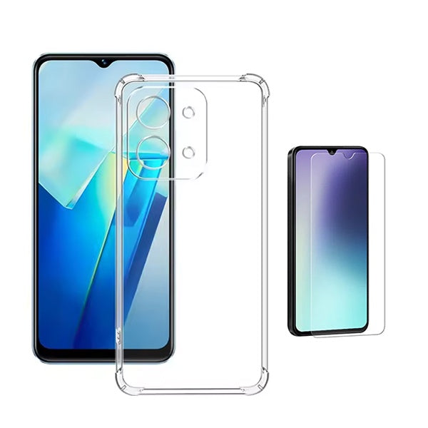 Kit Capa Superprotect Anti-Shock + Película de Vidro Clearglass PHONECARE Para Xiaomi Poco C85 - Transparente
