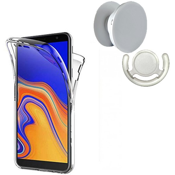 Kit Capa 3x1 360° Impact Protection + 1 GripHolder + 1 Suporte GripHolder Branco para Samsung Galaxy J4 Plus