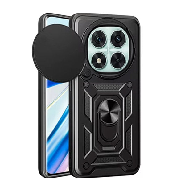 Kit Película Hydrogel Frente + Capa Magnetic Slide Window PHONECARE Para Xiaomi Poco X7 - Preto