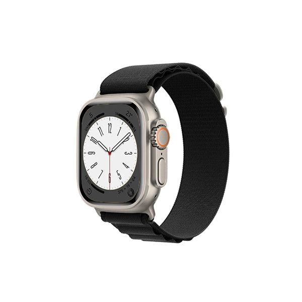 Bracelete NylonSense Alpine M (Pulso de 145mm a 190mm) para Apple Watch Series 9 Aluminum - 41mm - Preto