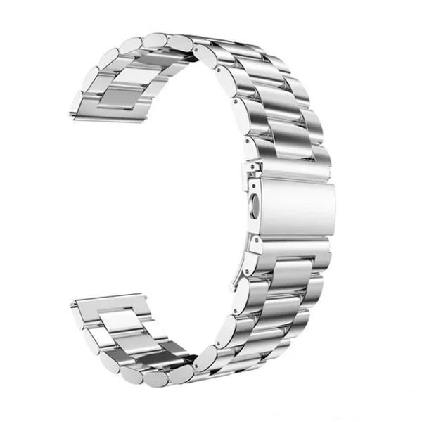 Bracelete Aço Stainless Lux + Ferramenta PHONECARE Para Garmin Forerunner 170 - Cinza