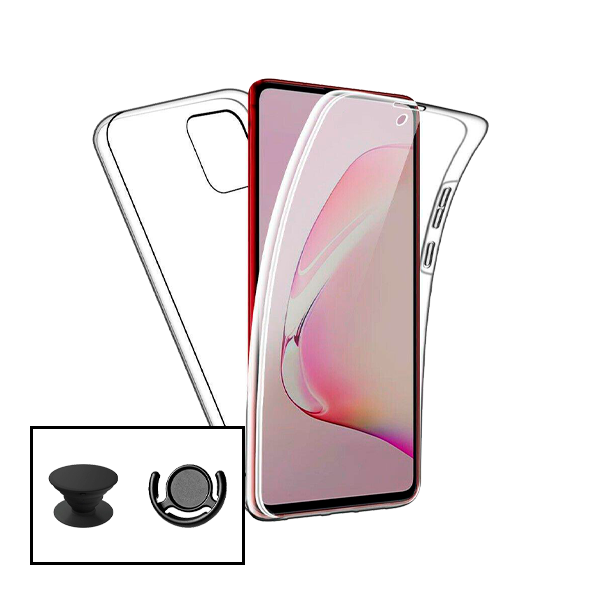 Kit Capa 3x1 360° Impact Protection + 1 GripHolder + 1 Suporte GripHolder Preto para Oppo A54 5G