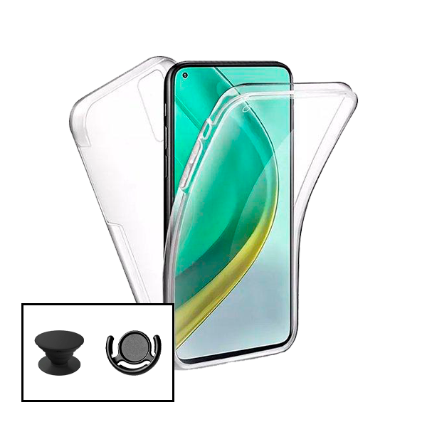 Kit Capa 3x1 360° Impact Protection + 1 GripHolder + 1 Suporte GripHolder Preto para Oppo A93 5G