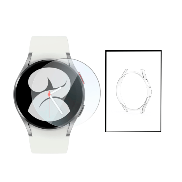 Kit Capa SuperProtect + Película De Vidro para Samsung Galaxy Watch4 46mm