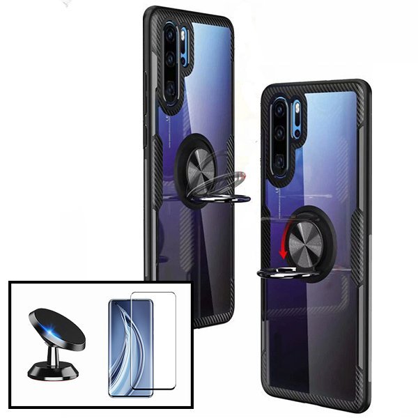Kit Capa 3x1 Clear Armor + Vidro Premium Full Cover + Suporte Magnético para Xiaomi Redmi Note 10 Lite