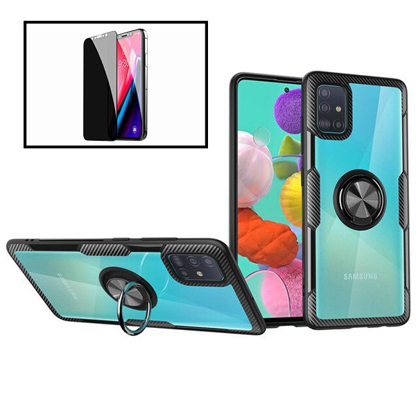 Kit Película 5D Anti-Spy + Capa 3x1 Clear Armor para Apple iPhone 12 Pro