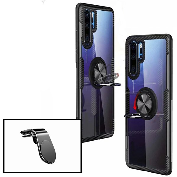 Kit Suporte Magnético L Safe Driving Carro + capa case 3X1 Clear Armor para Xiaomi Mi 8 Lite