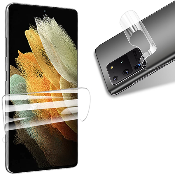 Kit Película Hydrogel 360 Full Cover Frente + Verso + bordas Laterais para Samsung Galaxy S10E