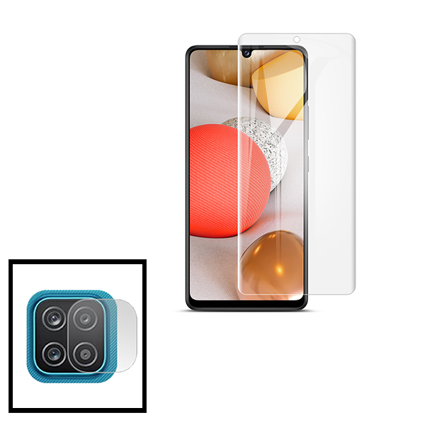 Kit Película Hydrogel Full Cover Frente + Câmara para Samsung Galaxy M12